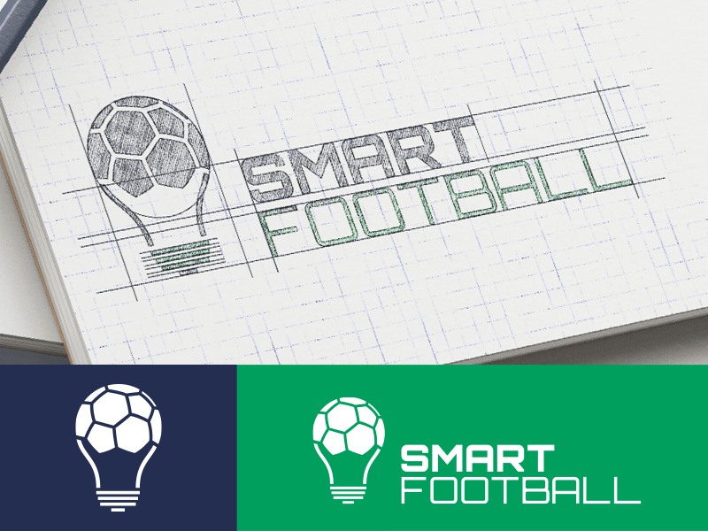 Szkic logo Smart football