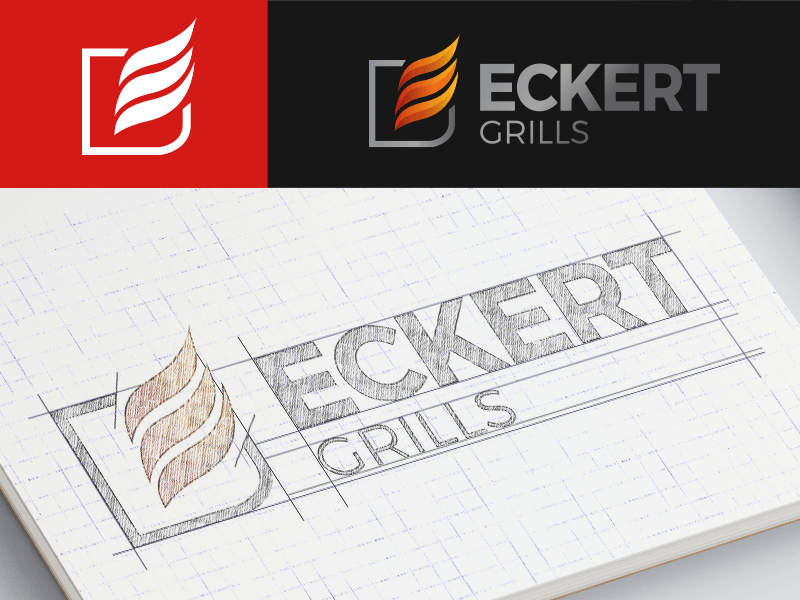 Szkic logo Eckert Grills