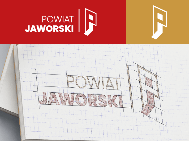 Szkic logo Powiatu Jaworskiego